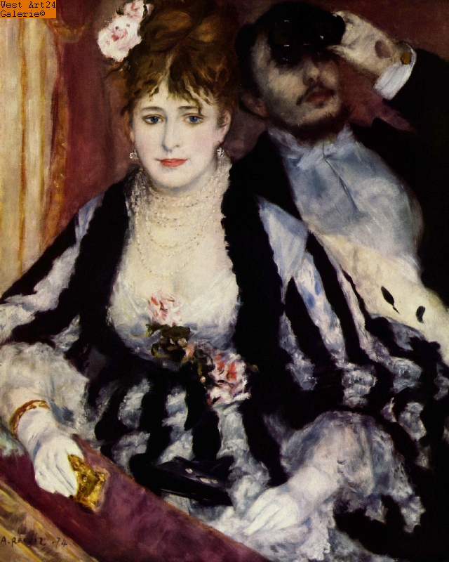 Die Loge nach Renoir Gemäldeimitation